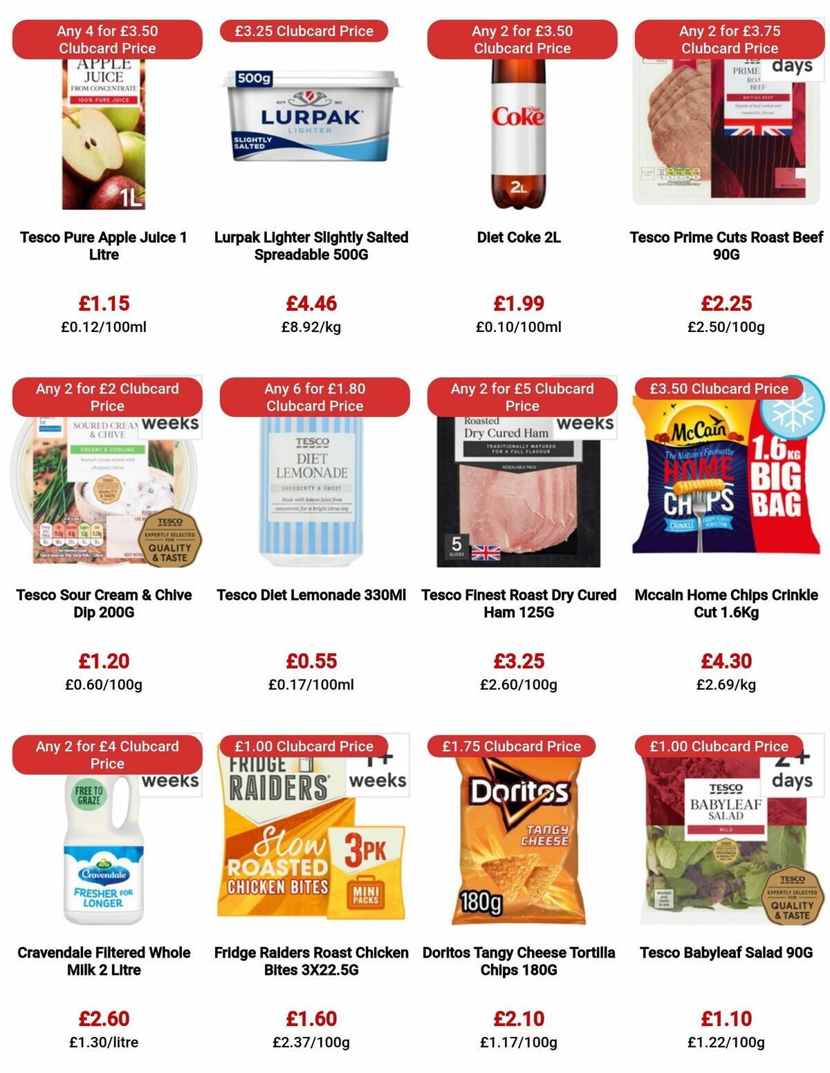 TESCO Offers from 22 June