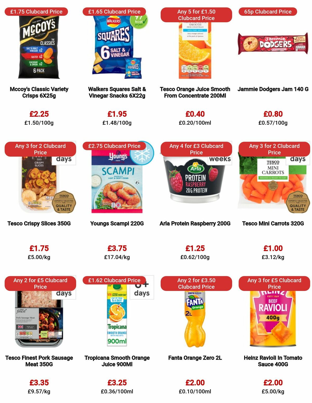 TESCO Offers from 13 July