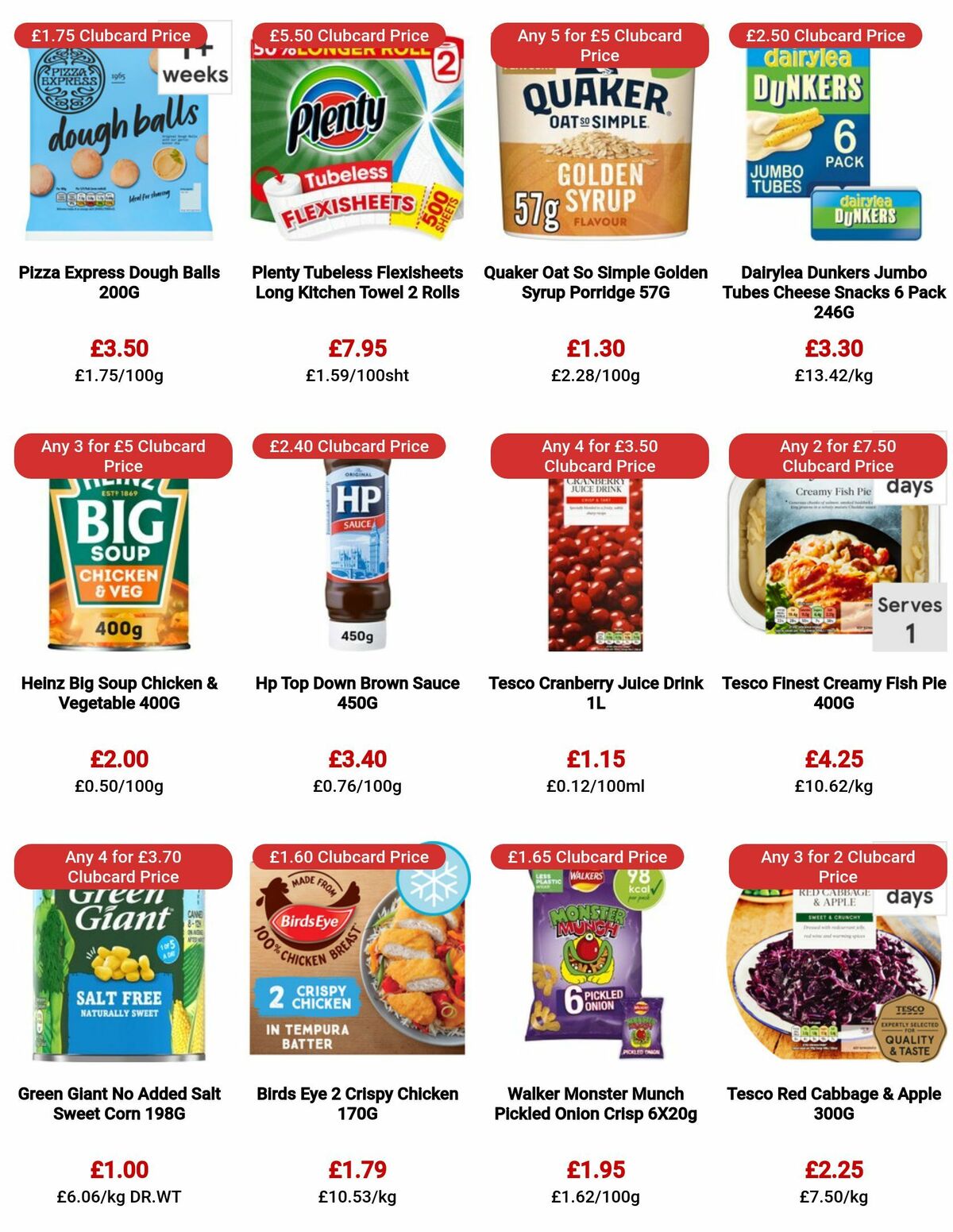 TESCO Offers from 13 July