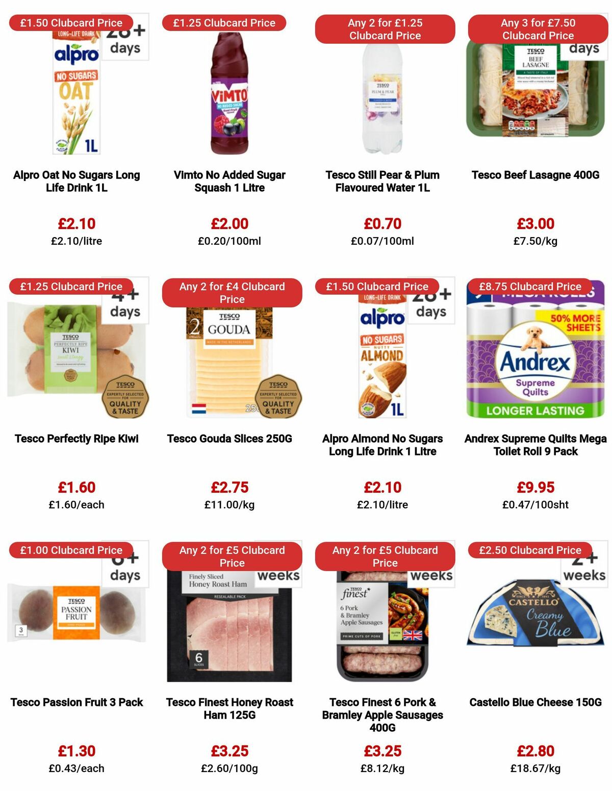 TESCO Offers from 13 July
