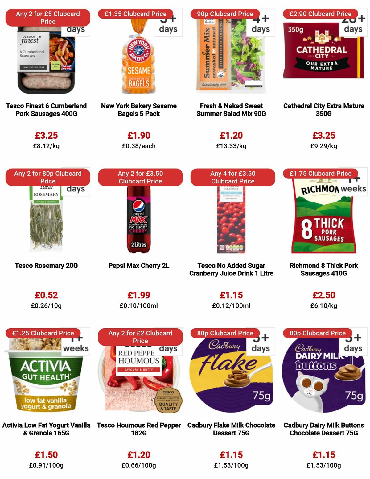 TESCO Offers from 20 July