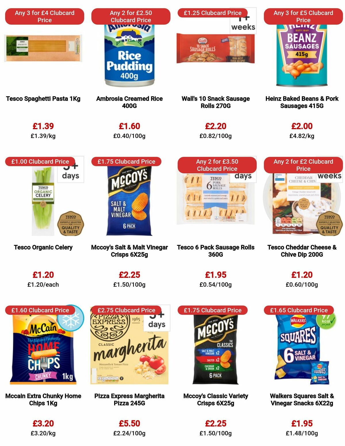 TESCO Offers from 20 July