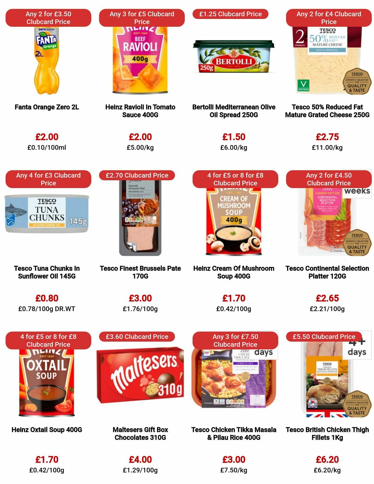 TESCO Offers from 20 July