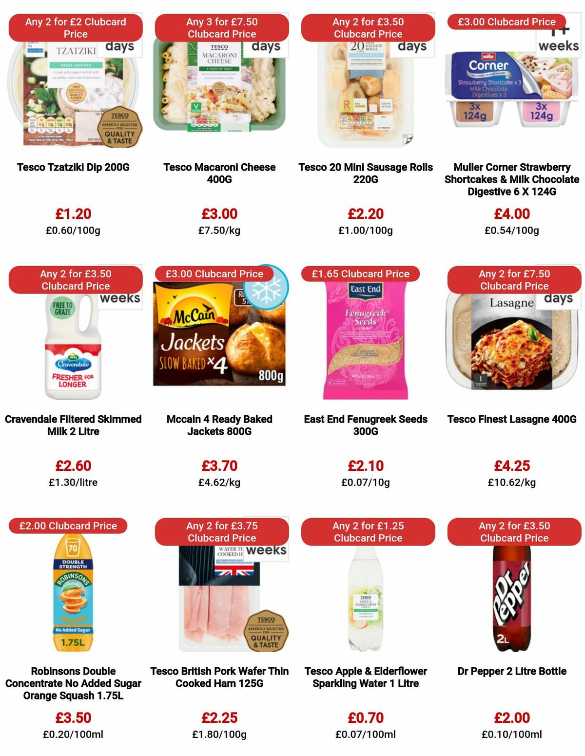 TESCO Offers from 20 July