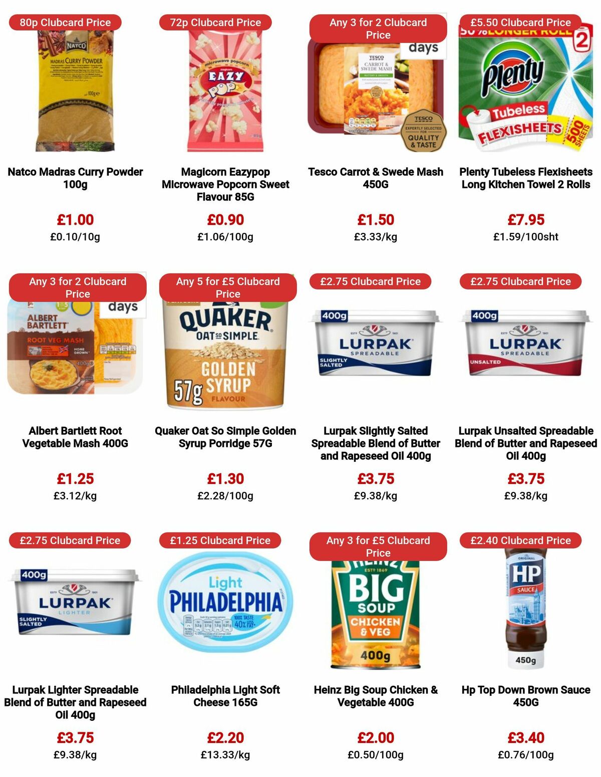 TESCO Offers from 20 July