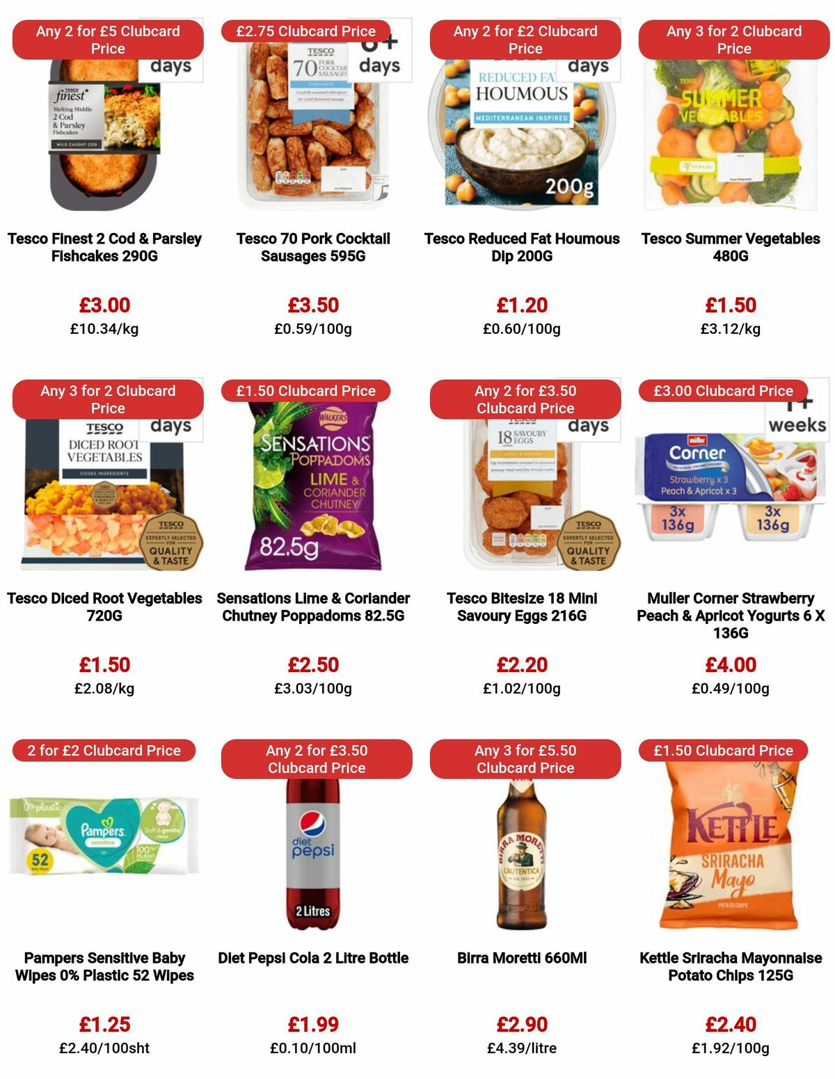 TESCO Offers from 20 July