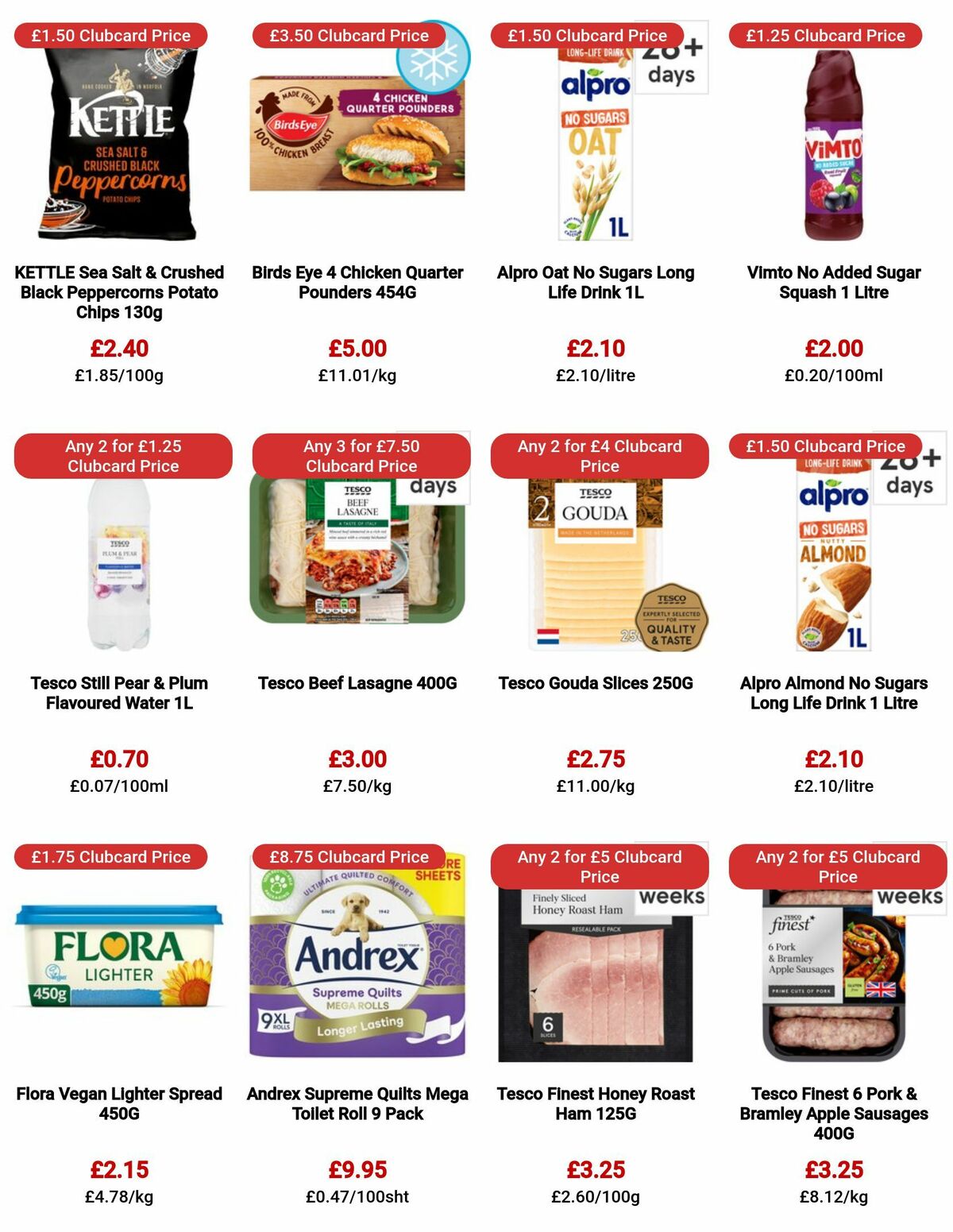 TESCO Offers from 20 July