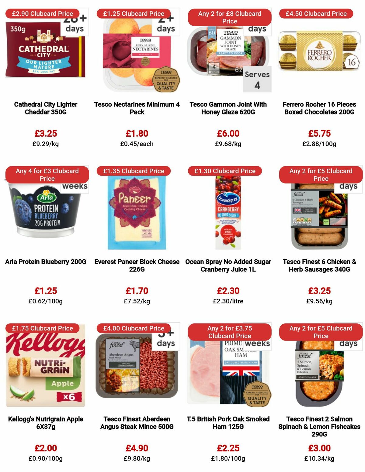 TESCO Offers from 20 July