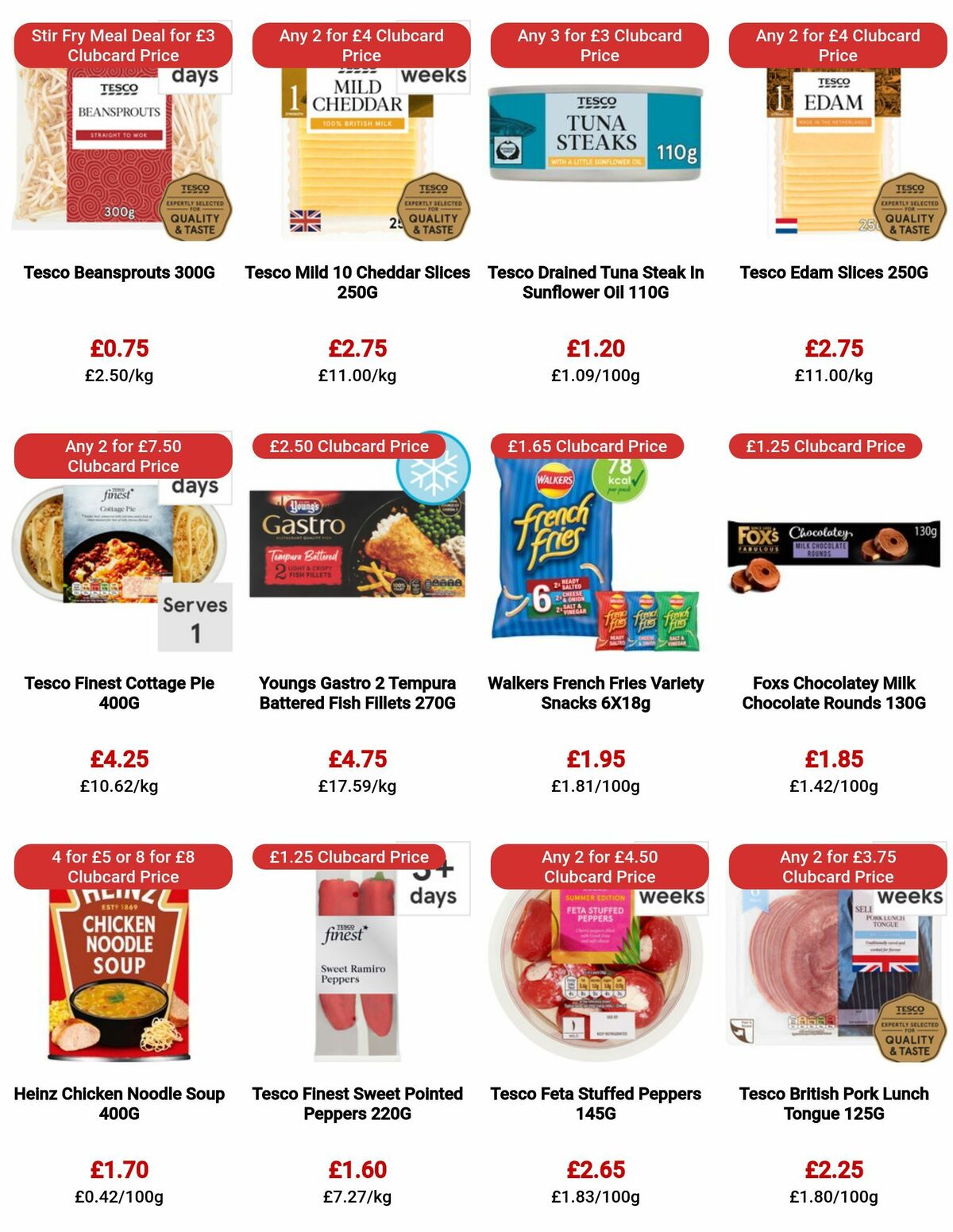TESCO Offers from 20 July