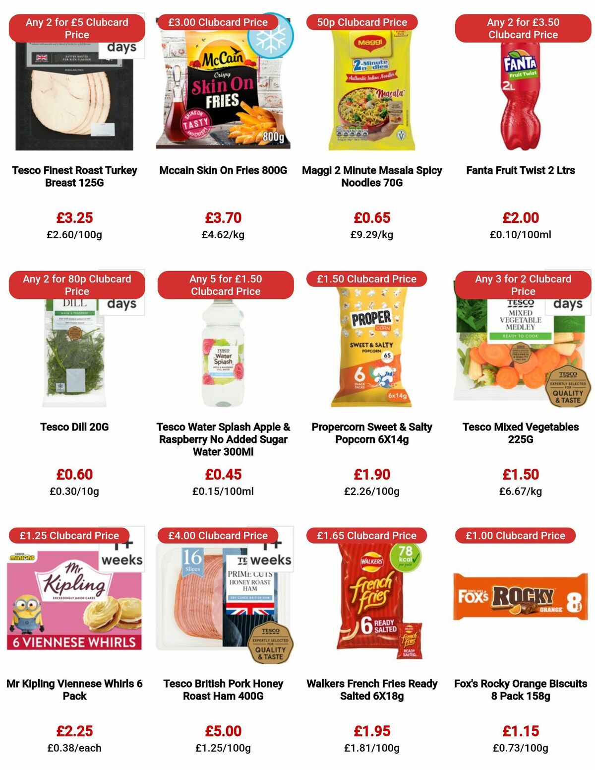 TESCO Offers from 20 July