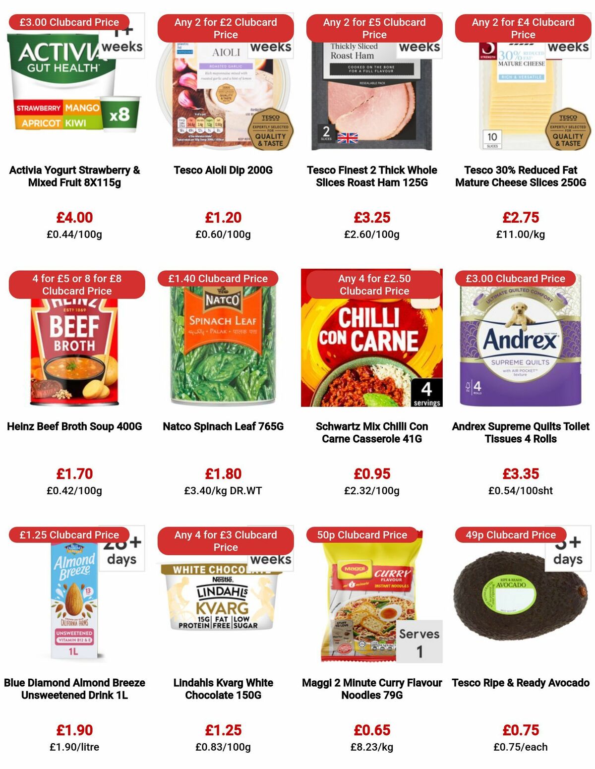 TESCO Offers from 20 July