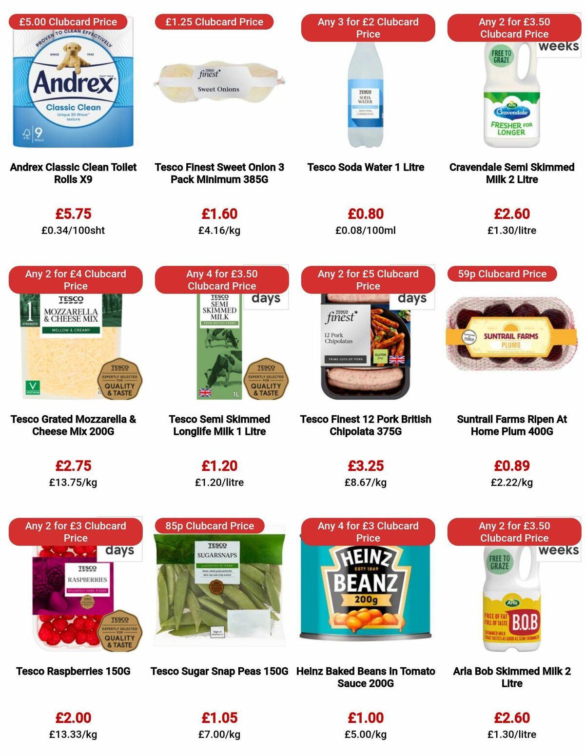 TESCO Offers from 20 July