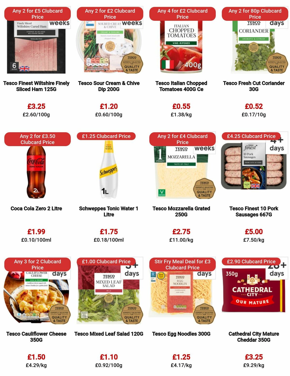 TESCO Offers from 20 July