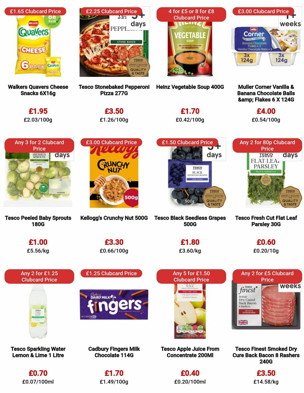 TESCO Offers from 20 July