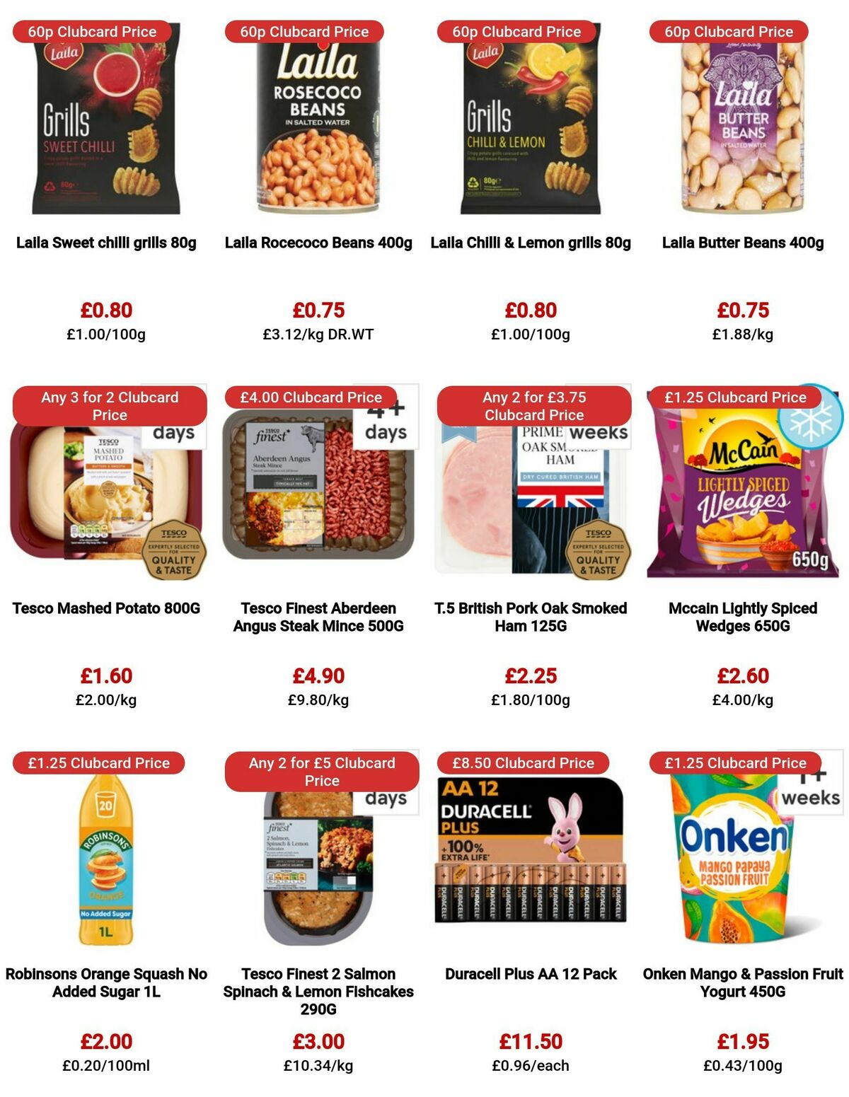 TESCO Offers from 3 August