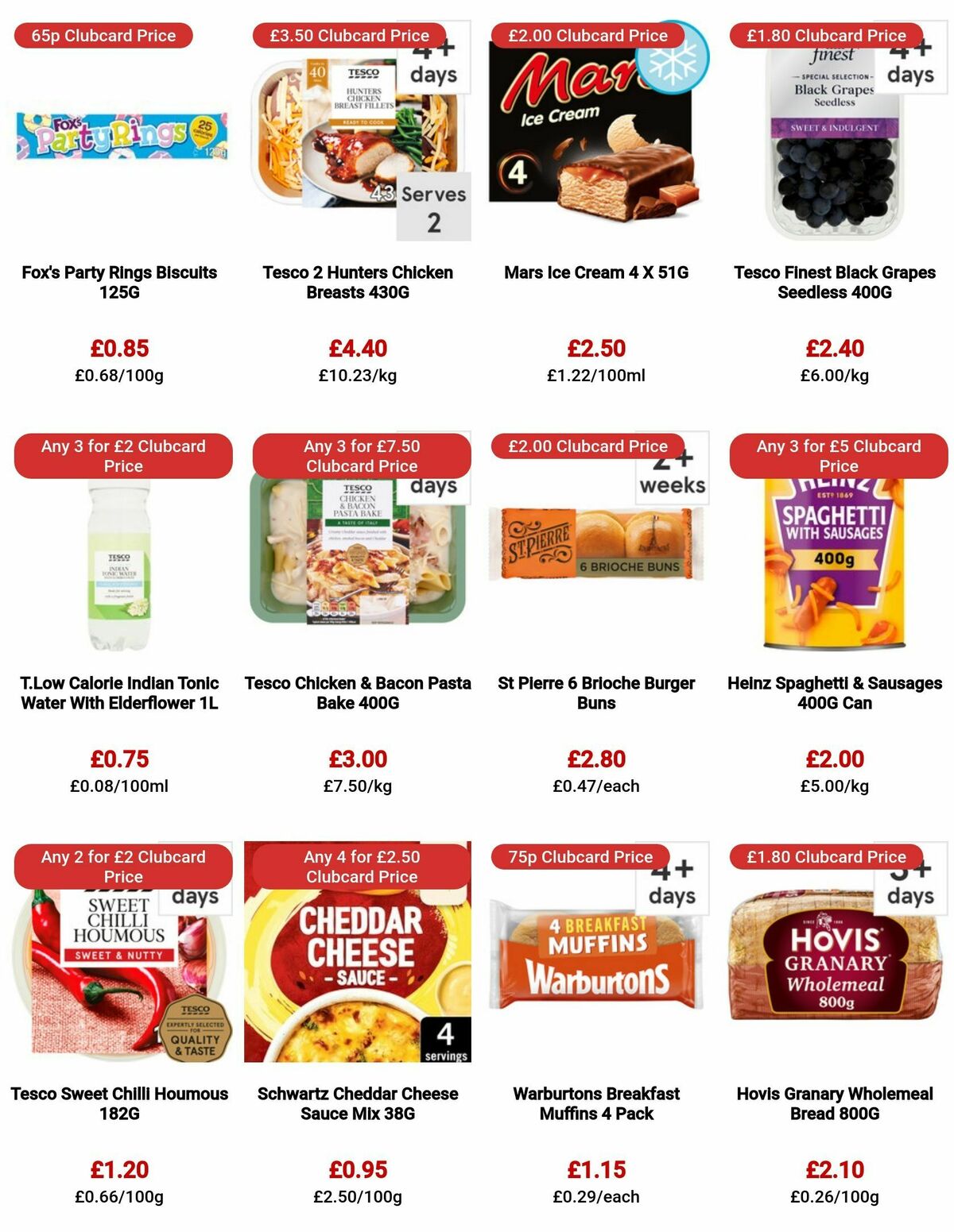 TESCO Offers from 3 August