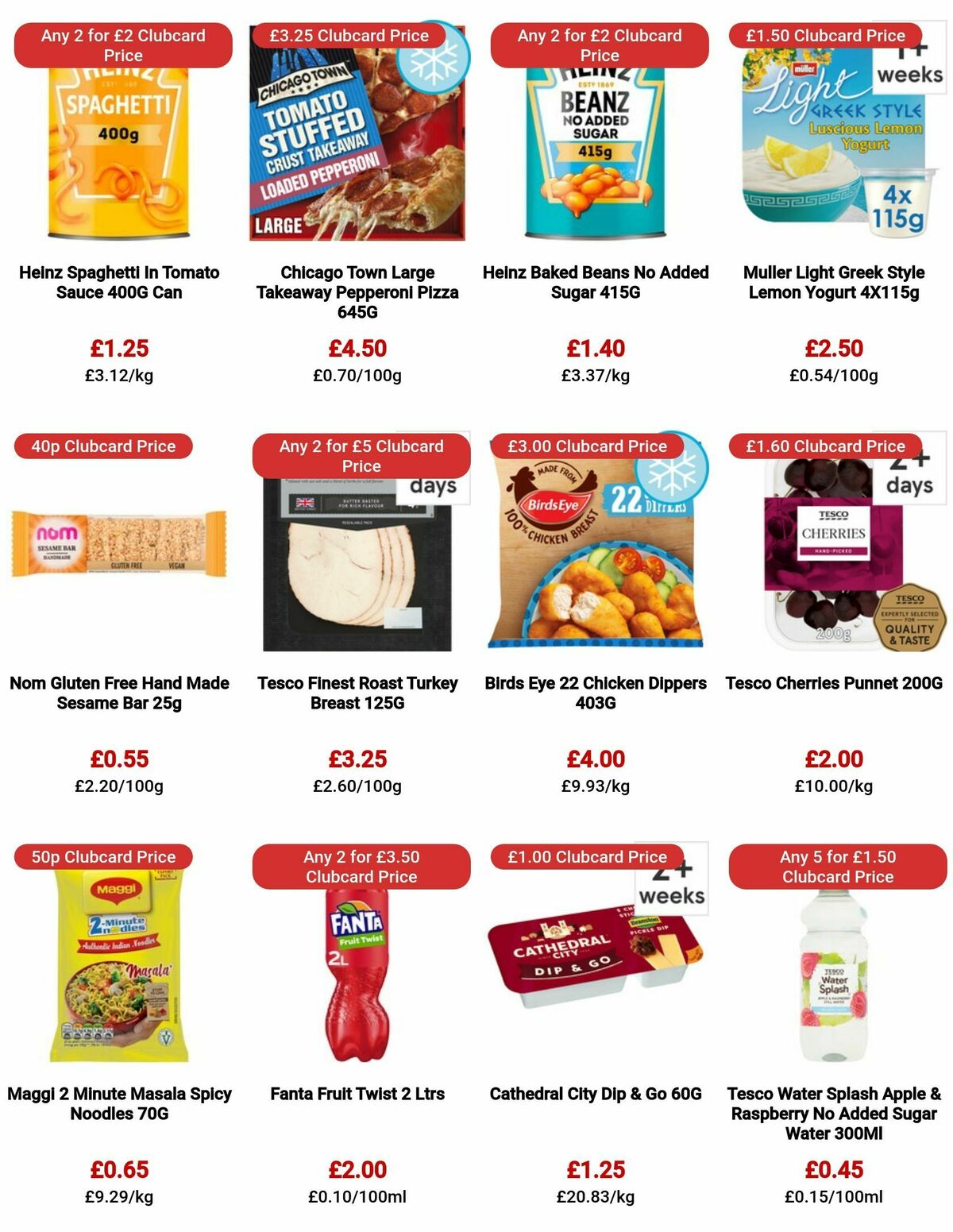 TESCO Offers from 3 August