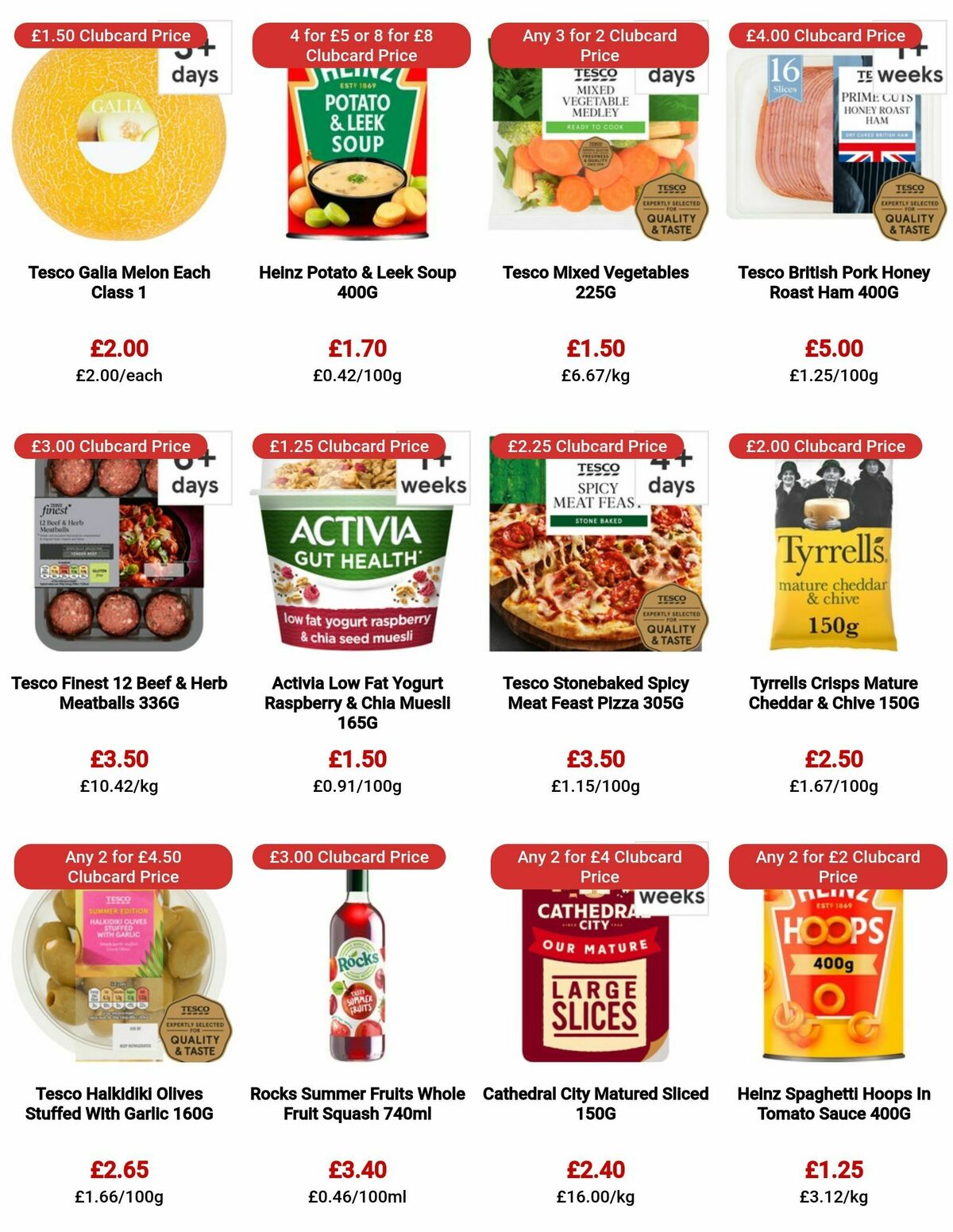 TESCO Offers from 3 August