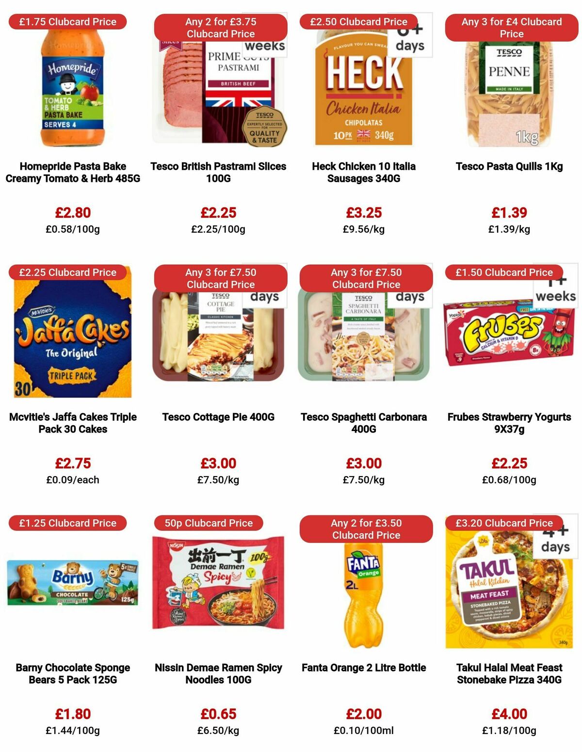 TESCO Offers from 3 August