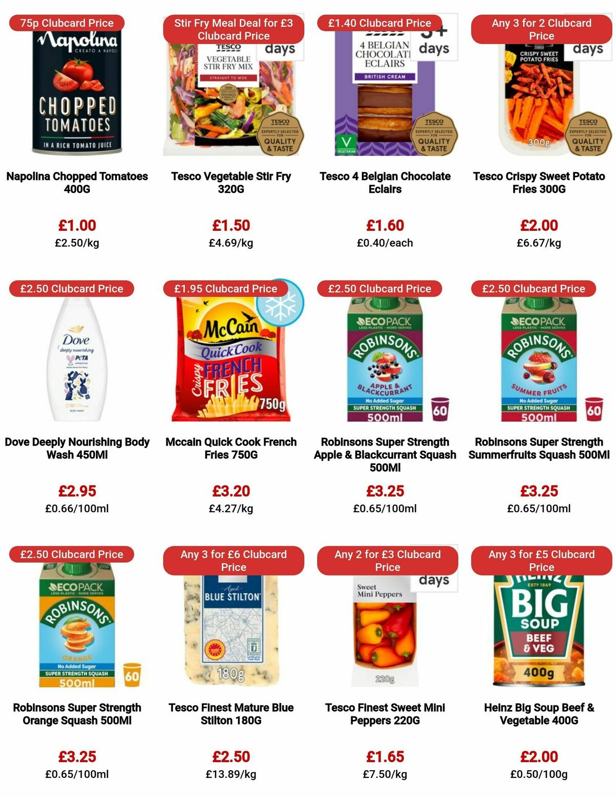 TESCO Offers from 3 August