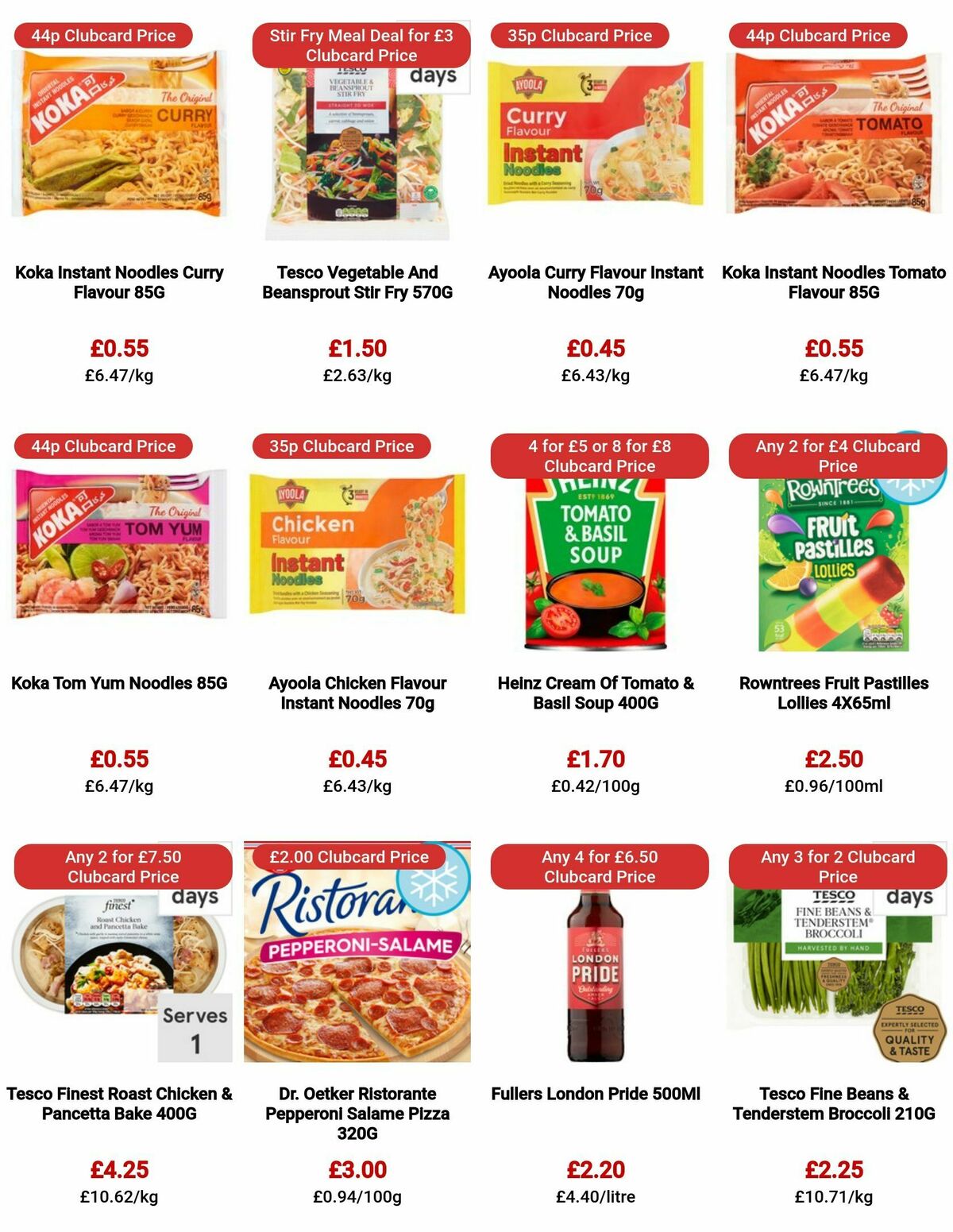 TESCO Offers from 3 August