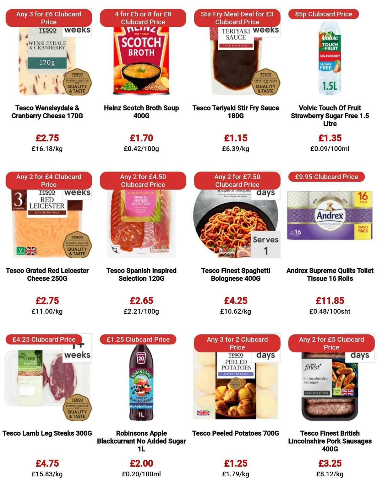 TESCO Offers from 3 August