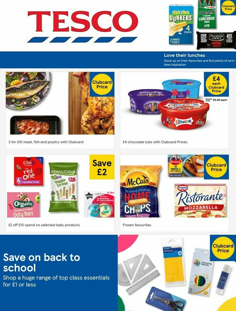 TESCO Offers from 10 August