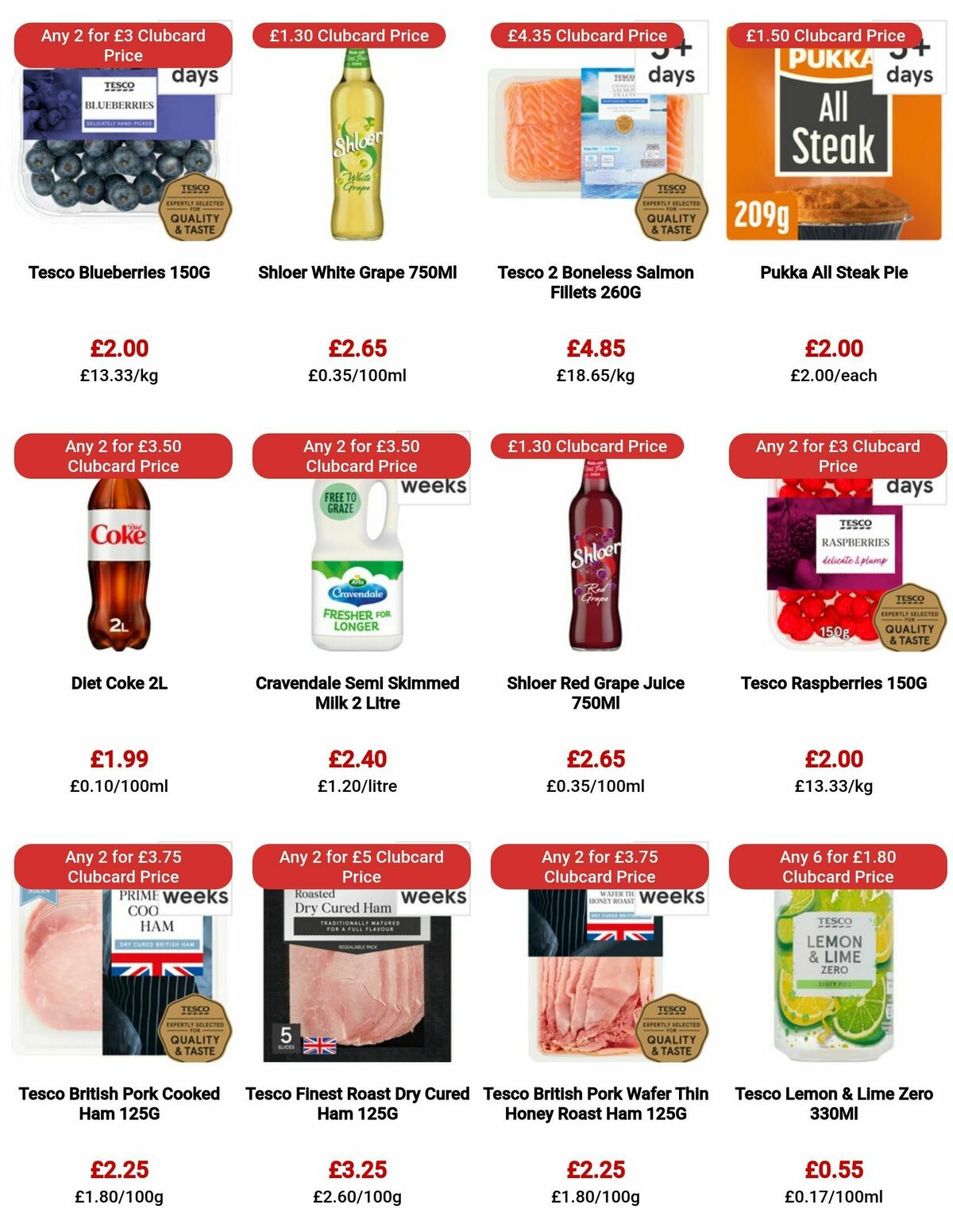 TESCO Offers from 10 August