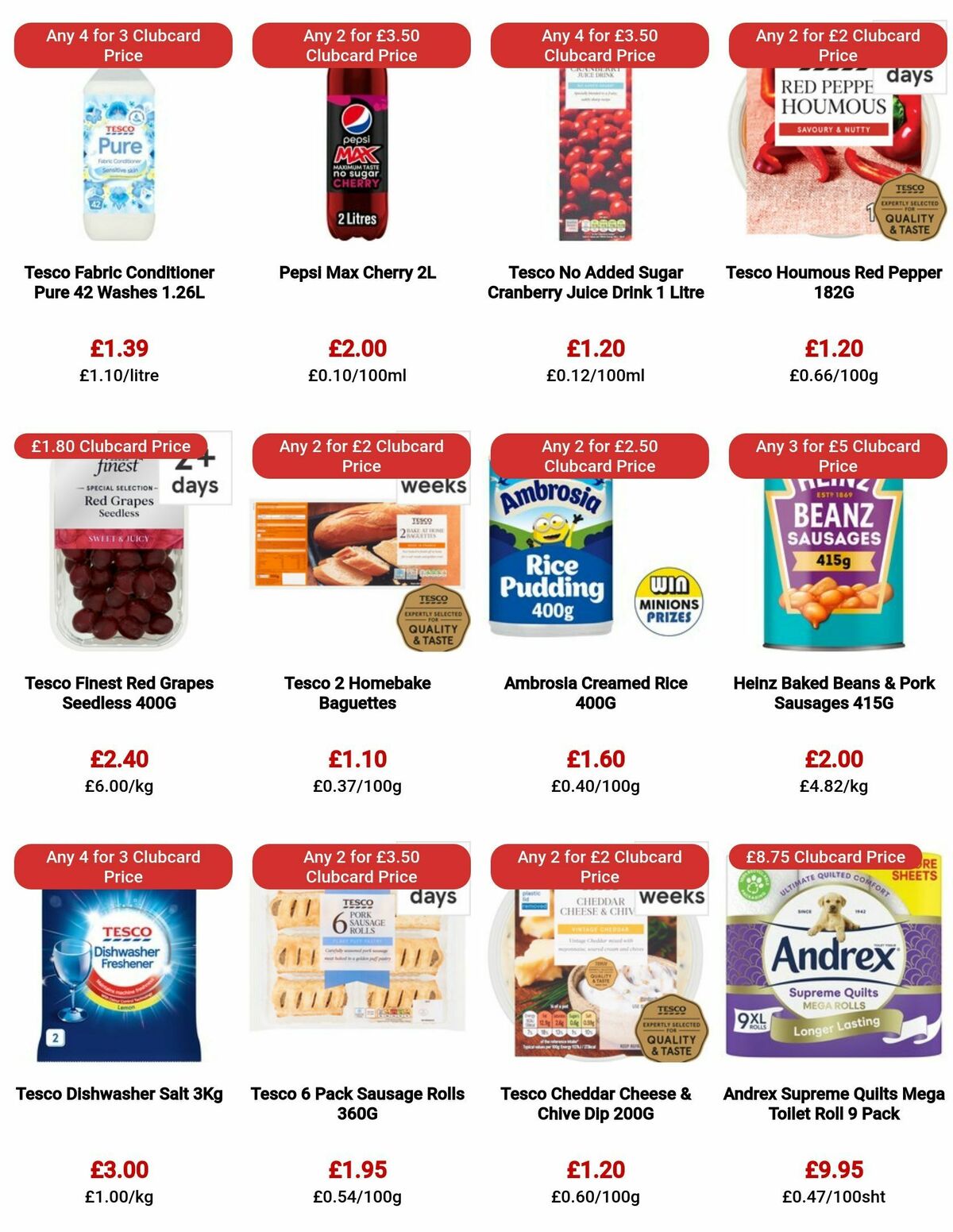 TESCO Offers from 17 August