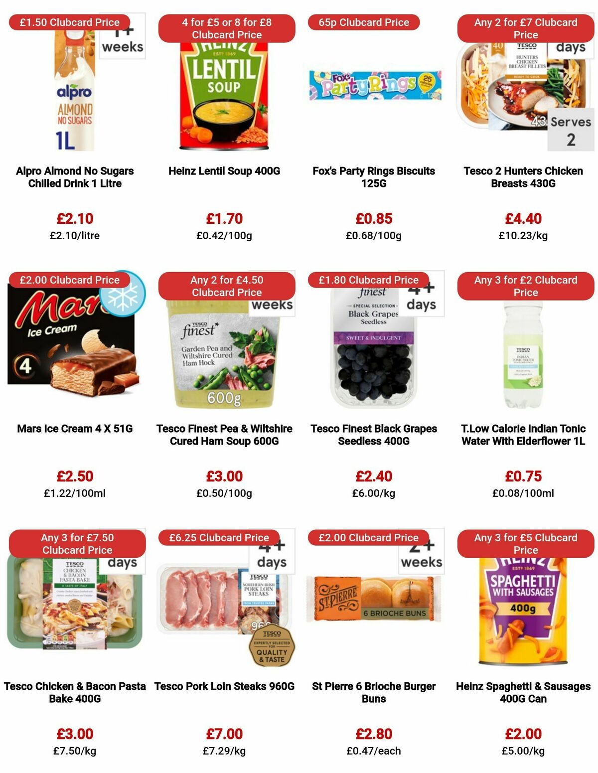TESCO Offers from 17 August