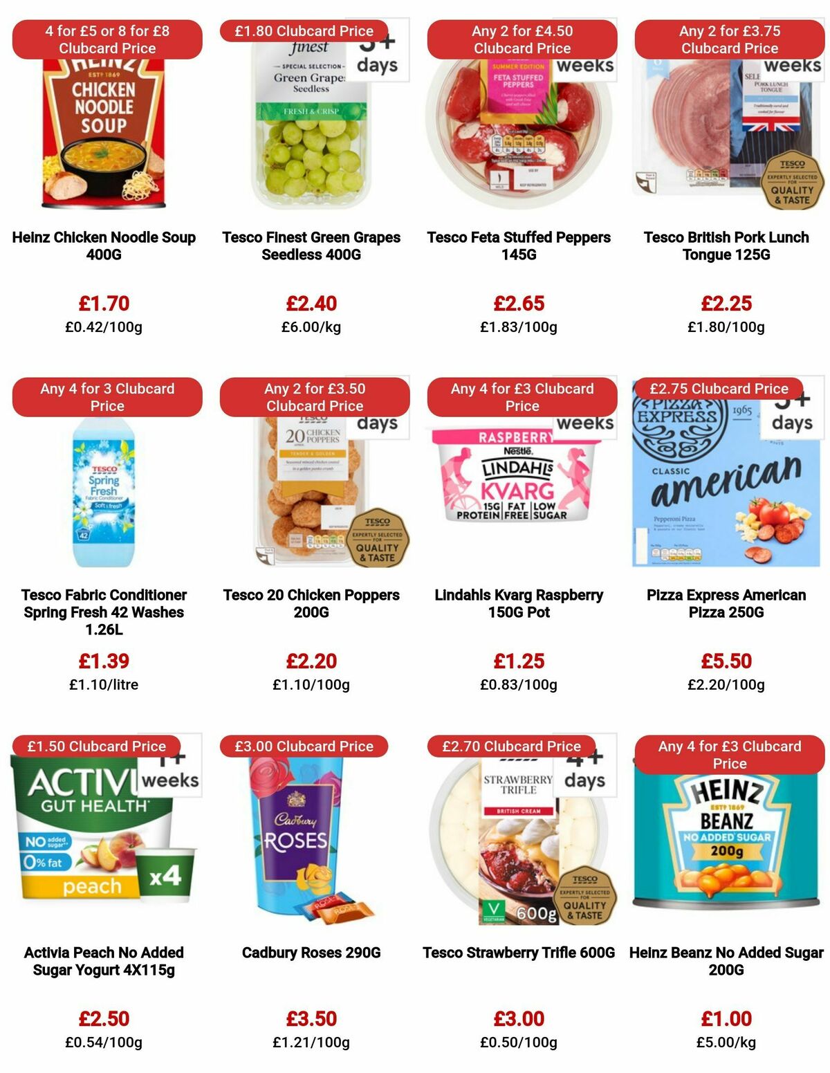 TESCO Offers from 17 August