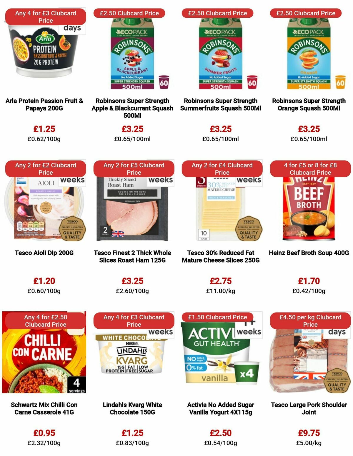 TESCO Offers from 17 August
