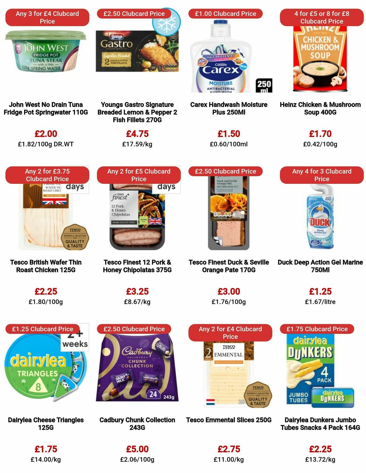 TESCO Offers from 17 August