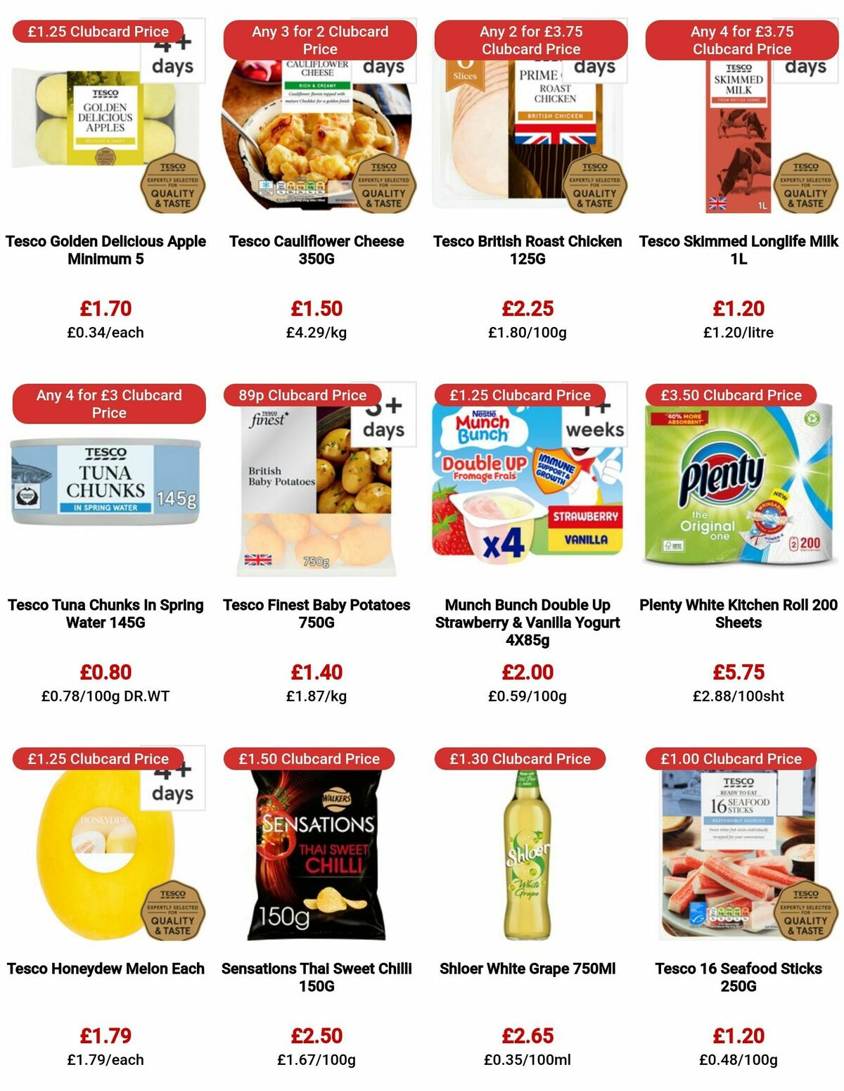TESCO Offers from 17 August