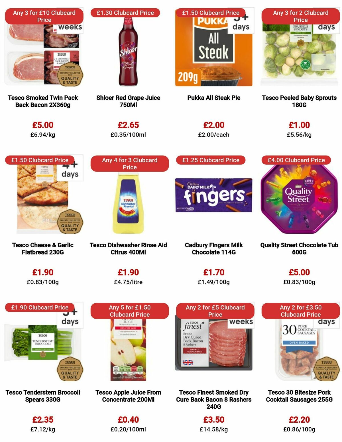 TESCO Offers from 17 August