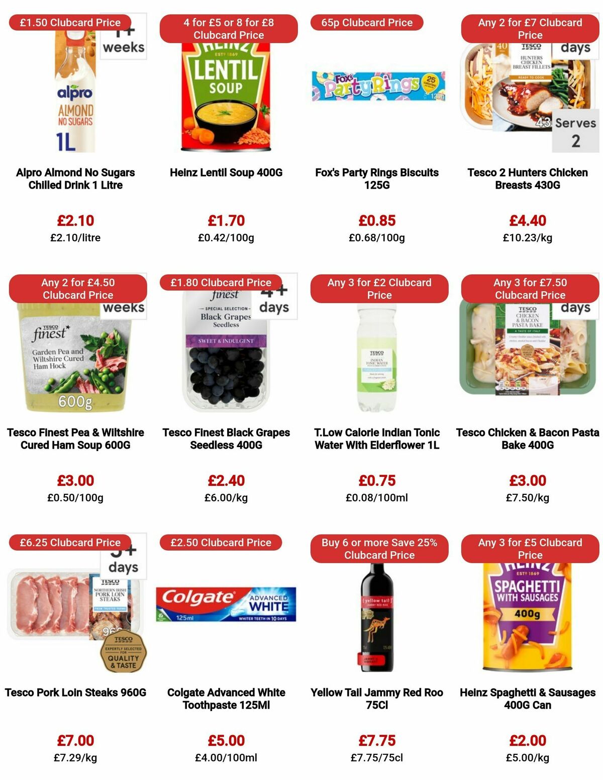 TESCO Offers from 24 August