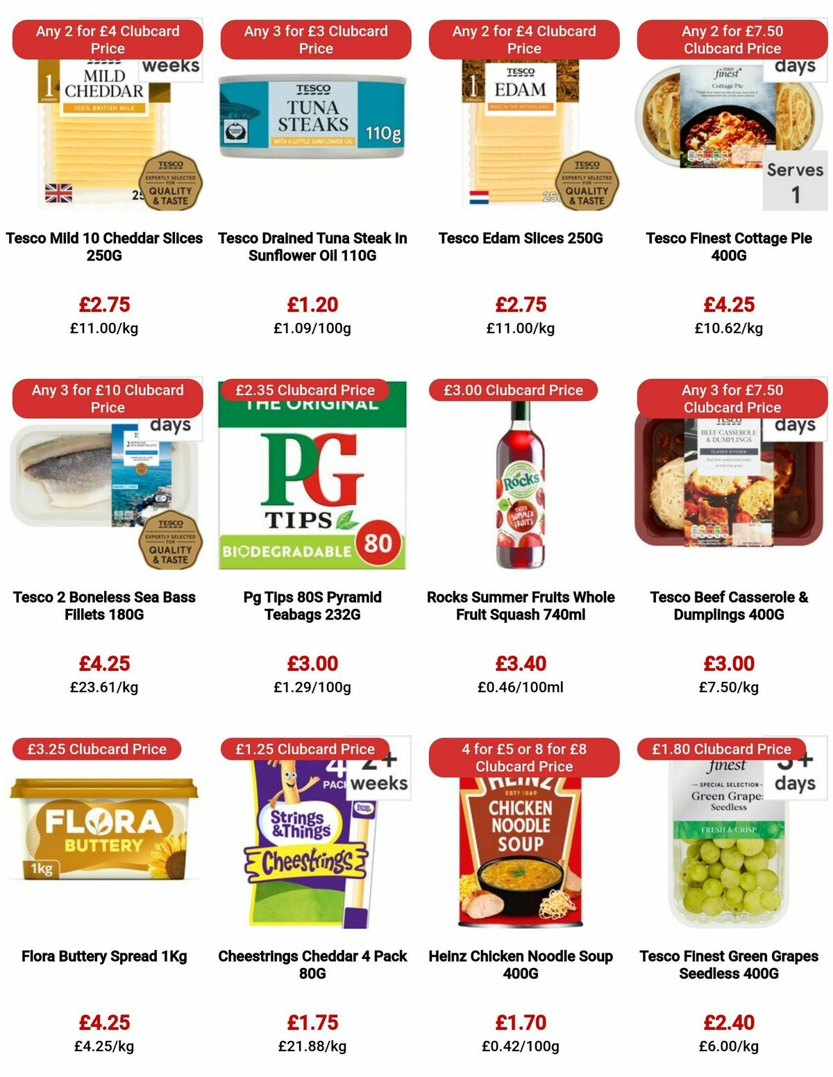 TESCO Offers from 24 August