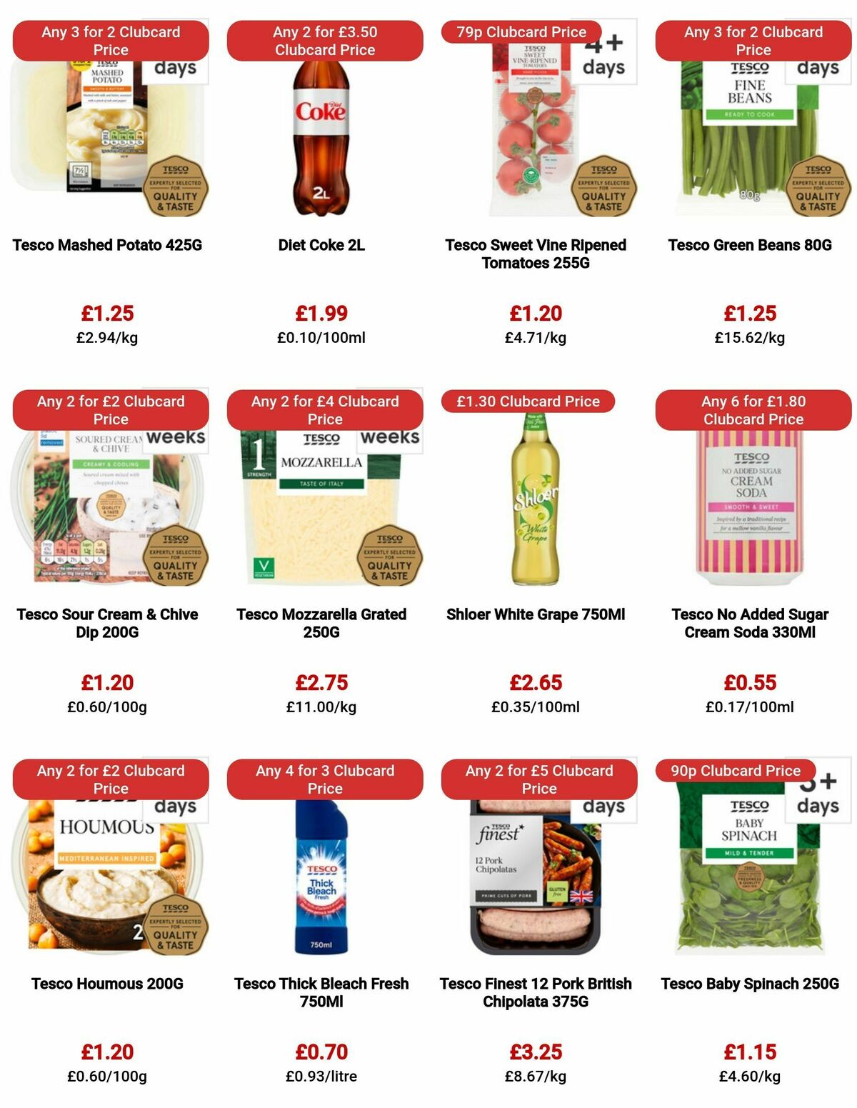 TESCO Offers from 24 August