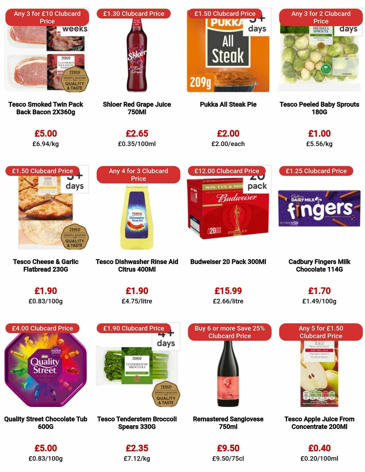 TESCO Offers from 24 August