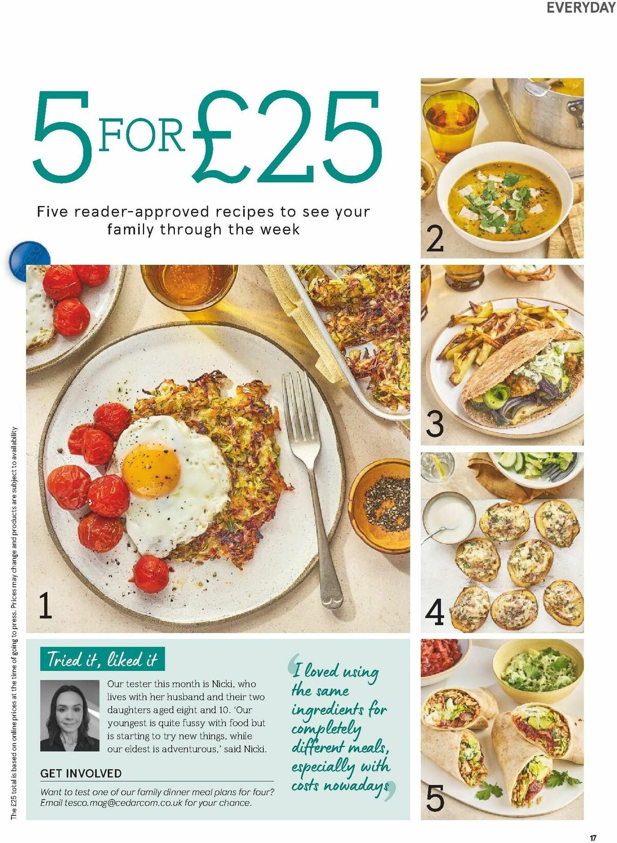 TESCO Magazine September Offers from 1 September