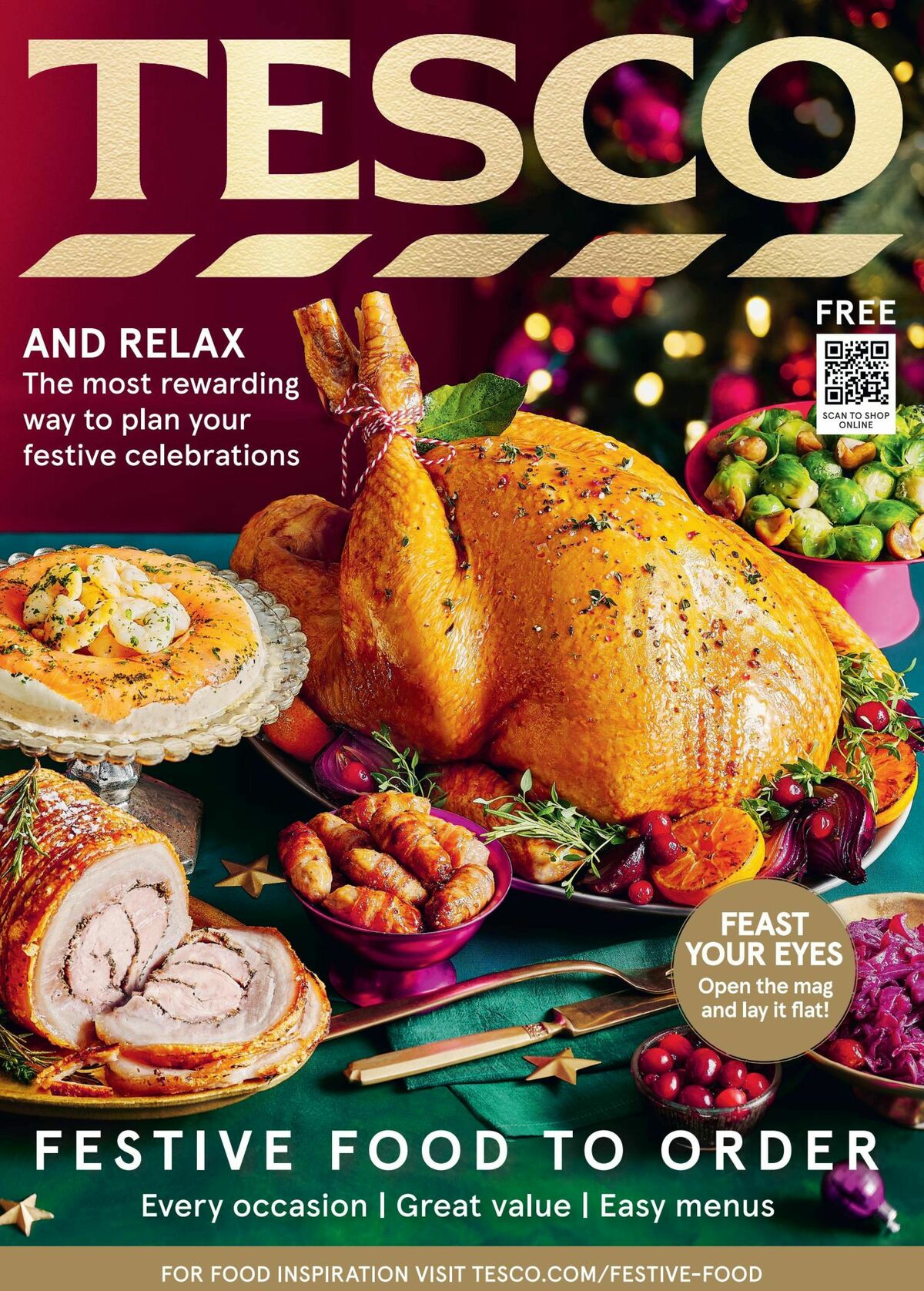 TESCO Festive Food To Order Offers from 4 October