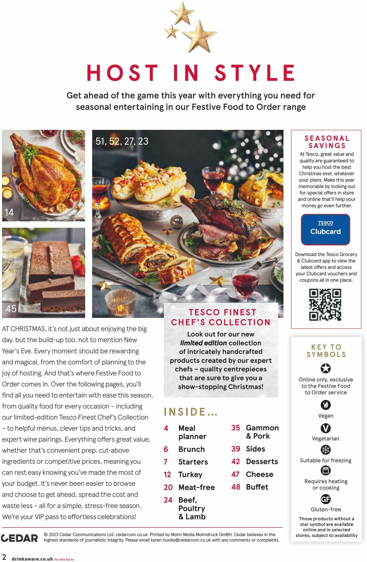 TESCO Festive Food To Order Offers from 4 October