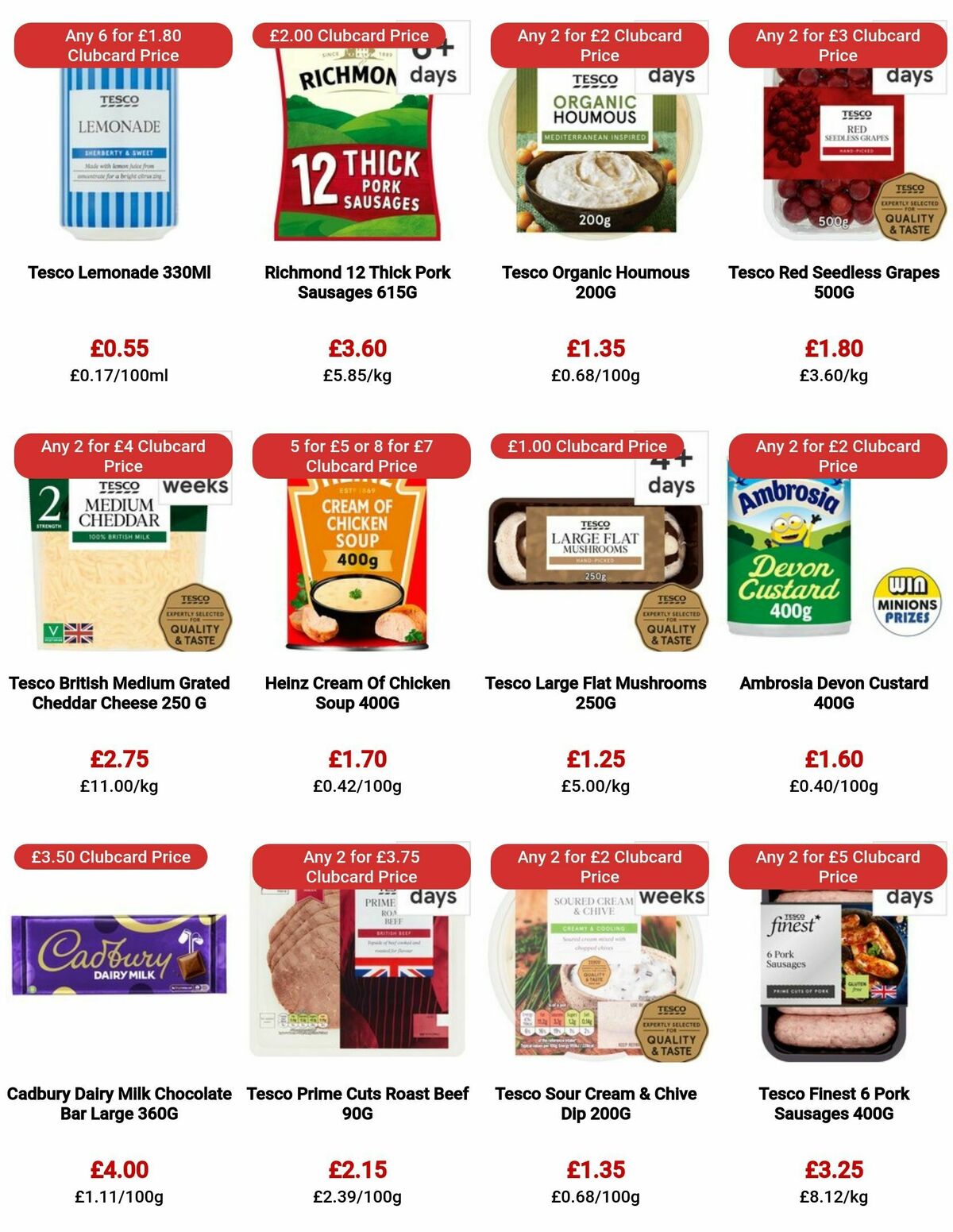 TESCO Offers from 19 October