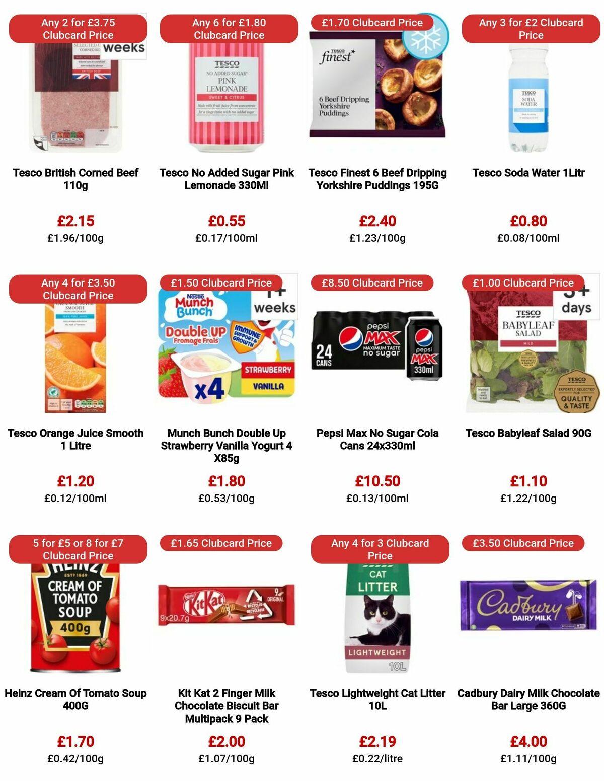TESCO Offers from 26 October