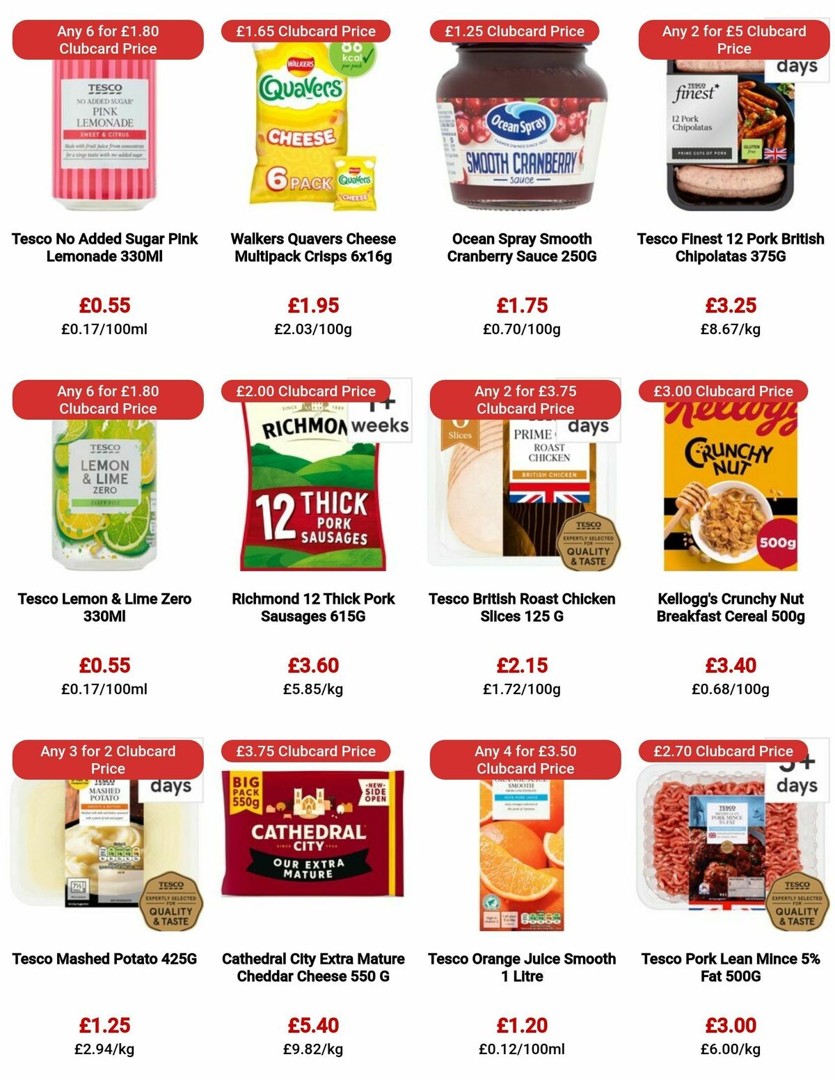 TESCO Offers from 16 November