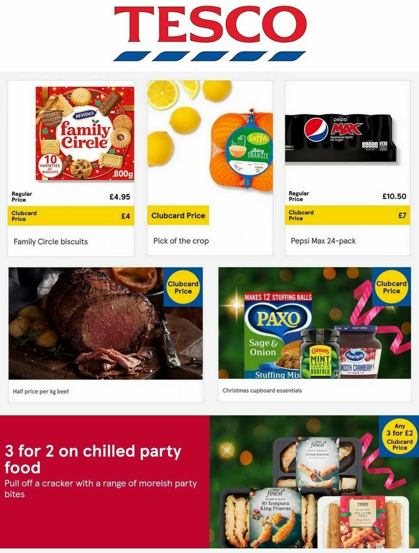TESCO Offers from 30 November