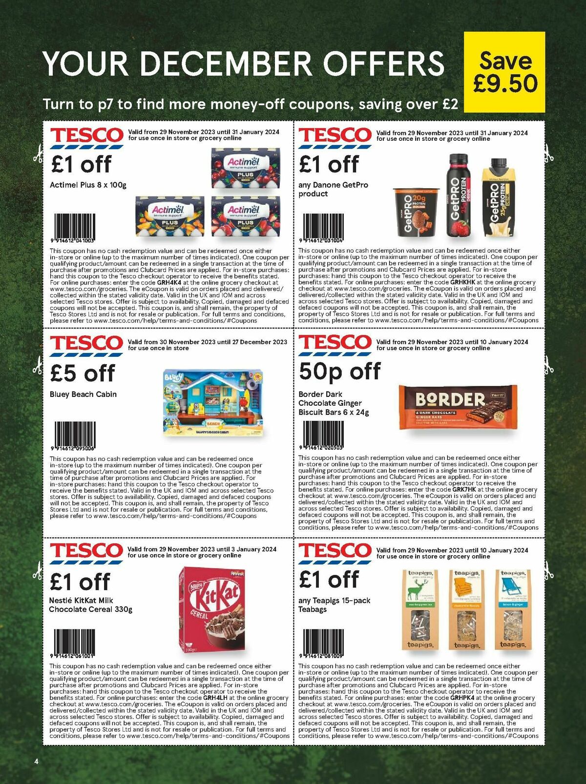 TESCO Magazine December Offers from 1 December