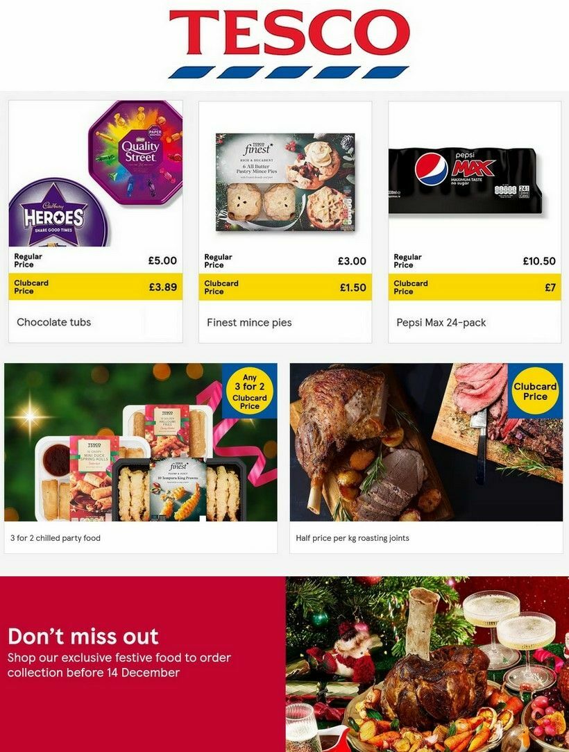 TESCO Offers from 7 December