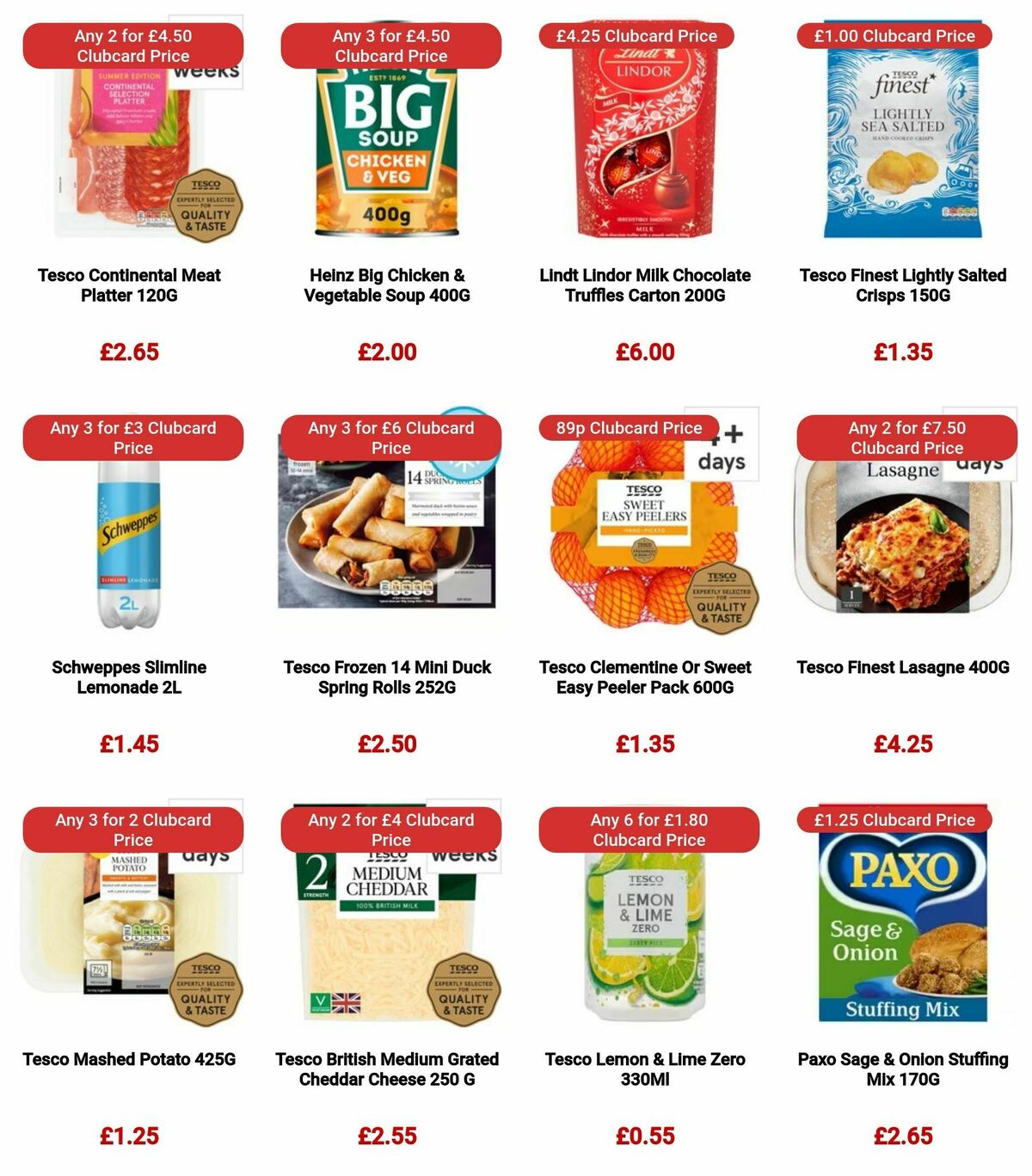 TESCO Offers from 14 December