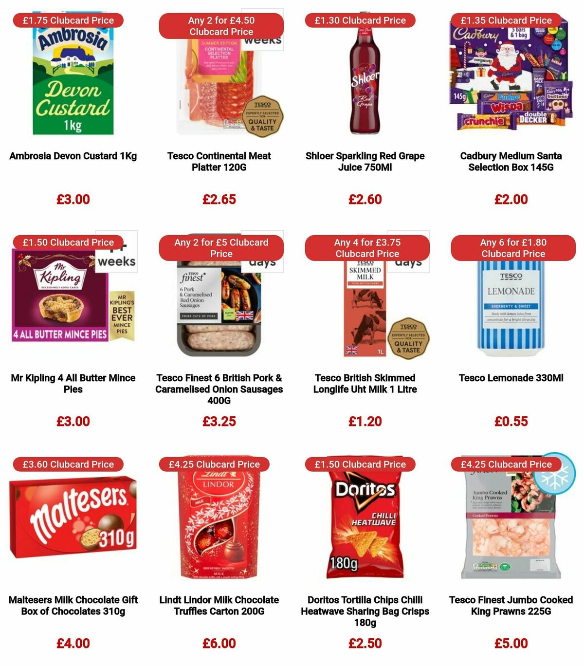 TESCO Offers from 21 December
